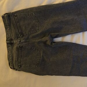 Abercrombie & Fitch Black Faded Denim 90s Midrise Straight.